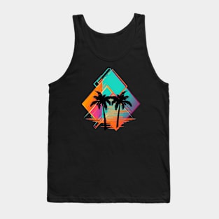 palm tree art Tank Top